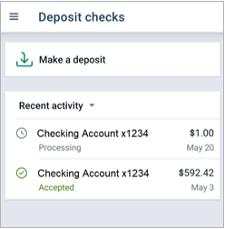 Mobile Deposit Image